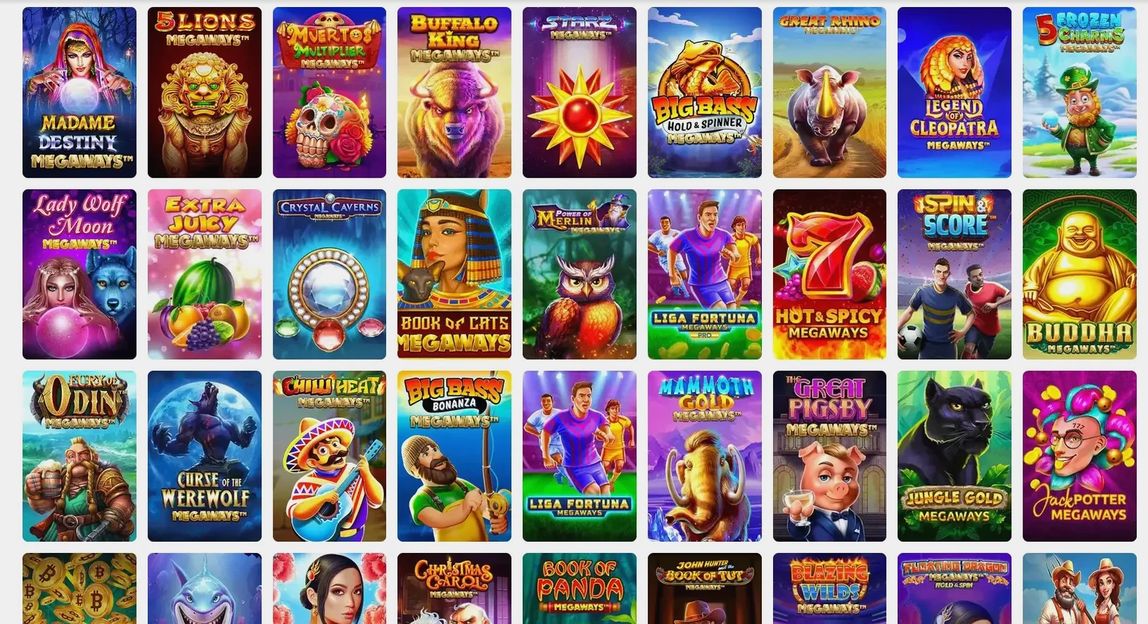 Каталог игр Jet casino